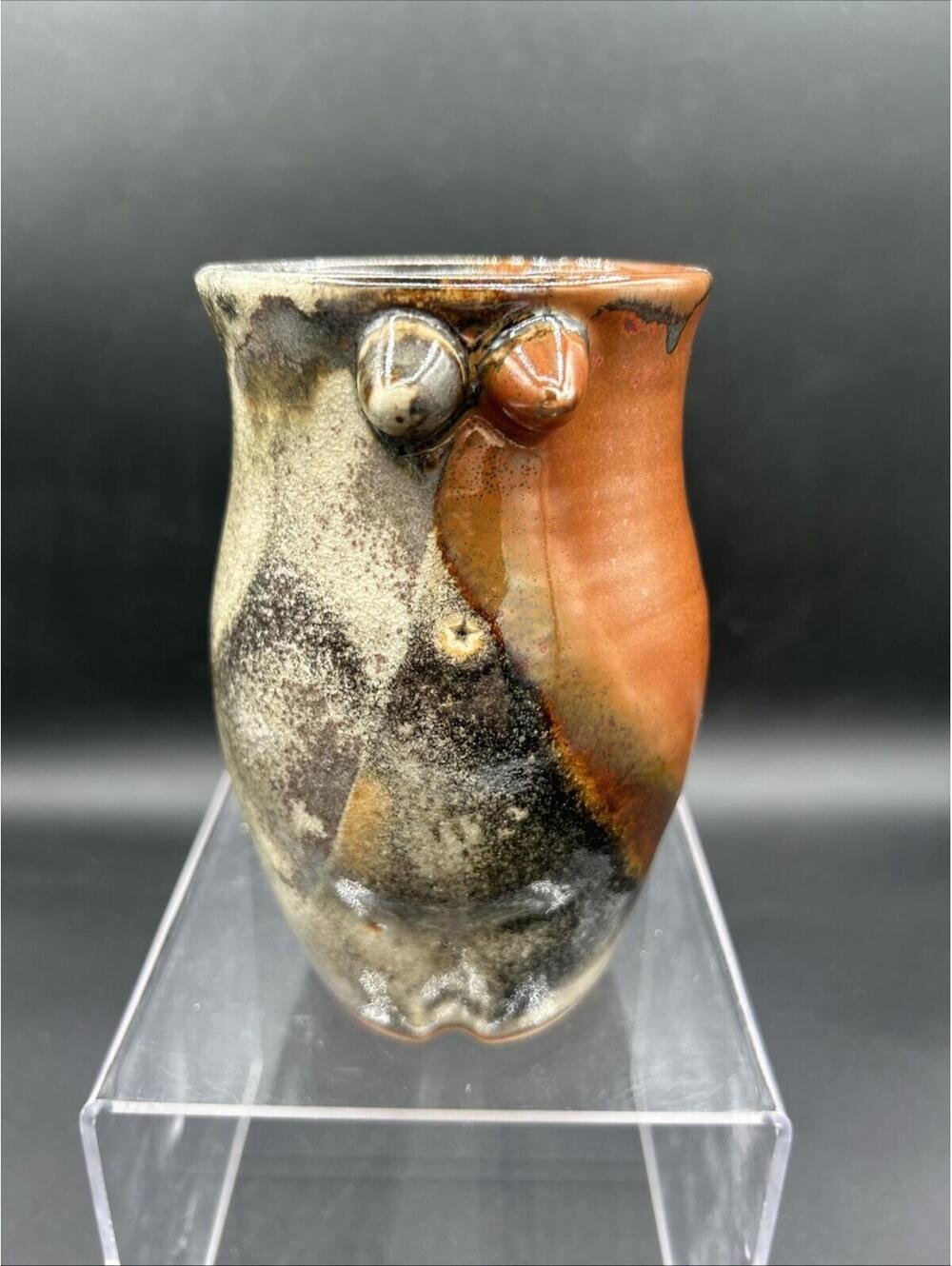 Pottery Artisan Body Vase Female Form, Earth Tones Hand Made